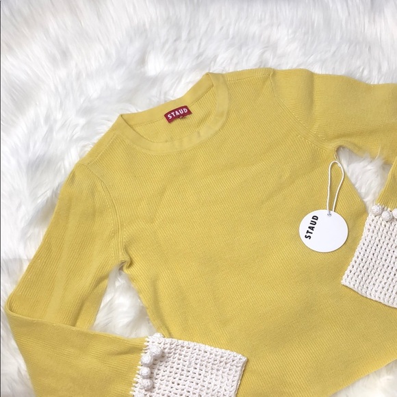 STAUD Sweaters - STAUD DAFFODIL LEO SWEATER S